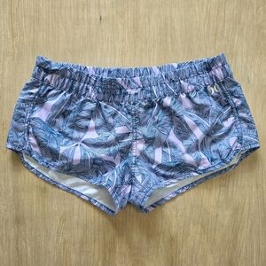 Hurley Blue Leaf Print Women’s Shorts